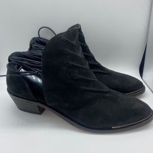 Free People Black Ankle Boots Size 41 10- 10.5